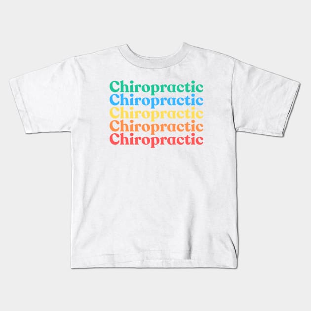 Chiropractic Kids T-Shirt by HobbyAndArt